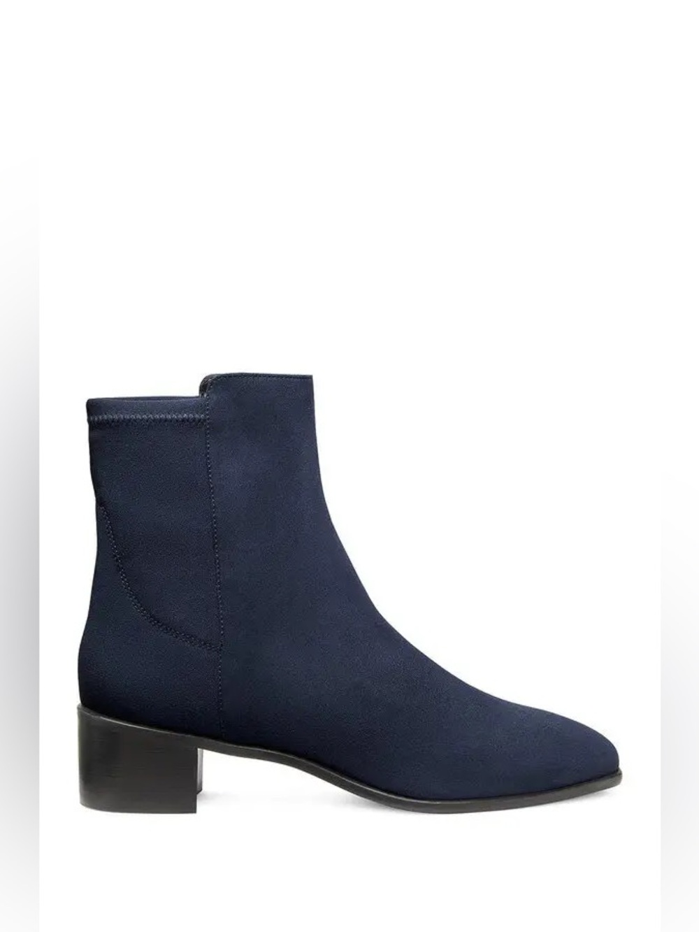 Stuart Weitzman City Block Navy Suede Square Toe Ankle Boots NEW Size 9B